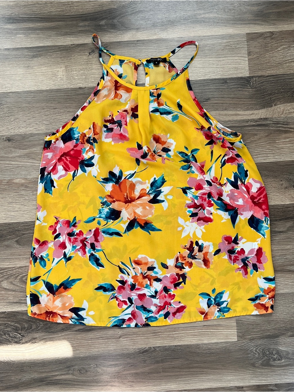 Papermoon Yellow Floral Halter Camisole